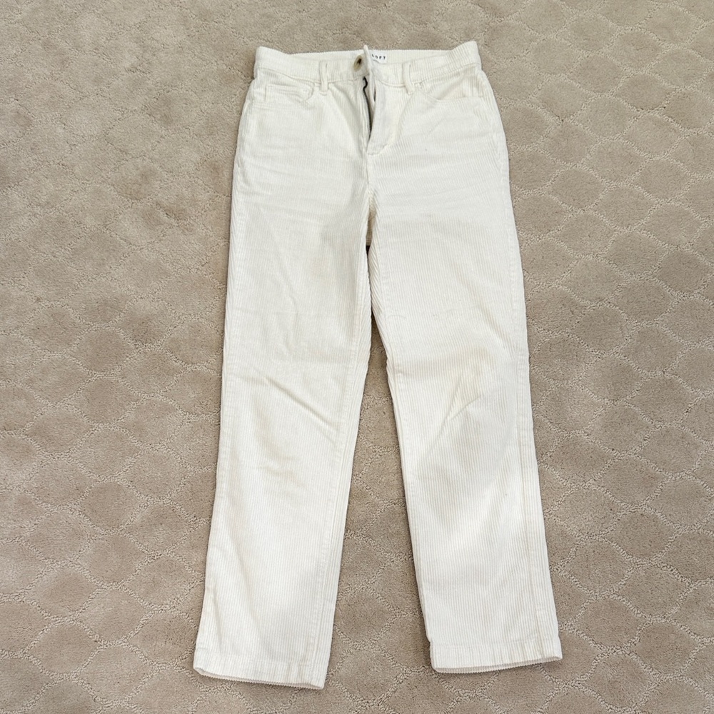 LOFT Corduroy Pants in Cream
